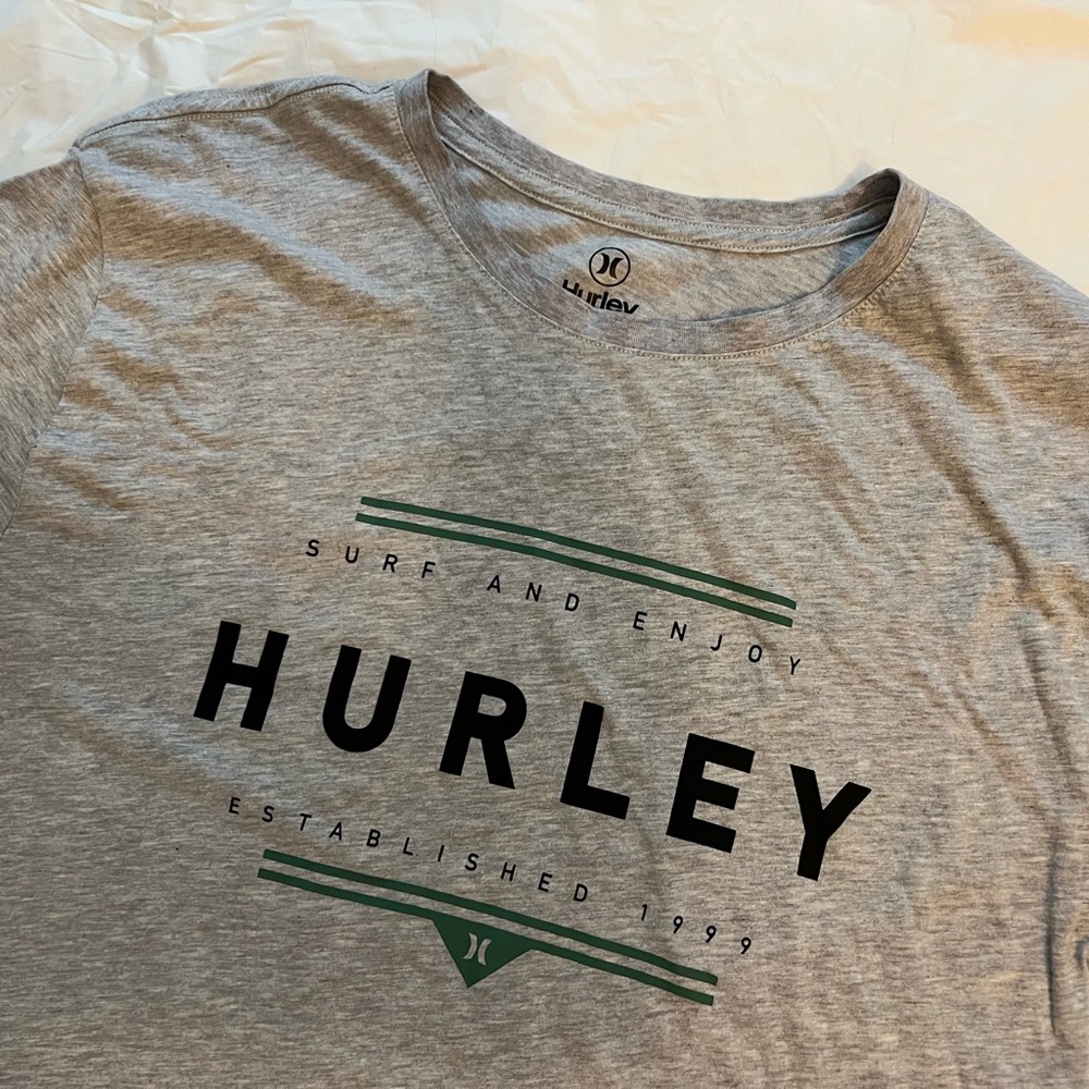 NWOT Hurley Men’s XXL Heather Gray Tee